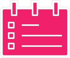 Events Calendar Vector Icon Style