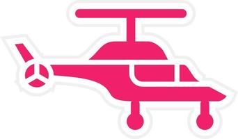 Helicopter Vector Icon Style