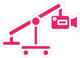 Camera Crane Vector Icon Style