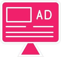 Advertisement Vector Icon Style