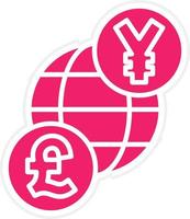 Foreign Currency Exchang Vector Icon Style