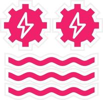 Hydro Power Vector Icon Style