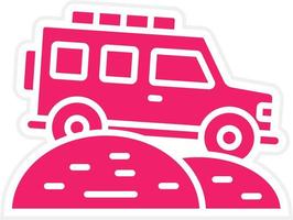 Desert Safari Vector Icon Style