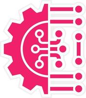 Machine Learning Vector Icon Style