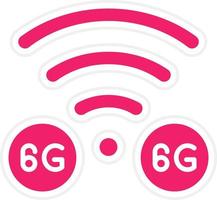 6G Network Vector Icon Style