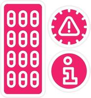 Expiry Date Info Vector Icon Style