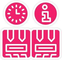 Real Time Inventory Info Vector Icon Style