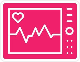 Electrocardiogram Vector Icon Style