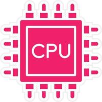 Processor Vector Icon Style
