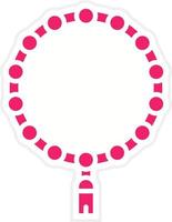 tasbih vector icono estilo