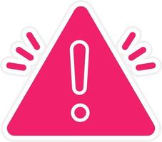 Warning Sign Vector Icon Style