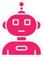 Humanoid Robot Vector Icon Style