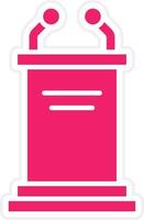 Pulpit Vector Icon Style