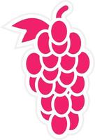 Grapes Vector Icon Style