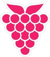 Raspberry Vector Icon Style