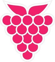 Raspberry Vector Icon Style