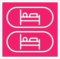 Capsule Hotel Vector Icon Style