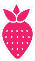 Strawberry Vector Icon Style