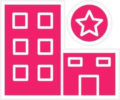 1 Star Hotel Vector Icon Style