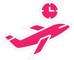 Delayed Flight Vector Icon Style