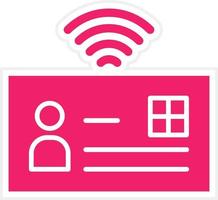 Smart Identification Vector Icon Style