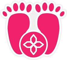 Foot Spa Vector Icon Style