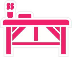 Spa Bed Vector Icon Style