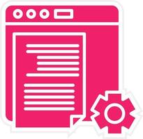 Content Management Syste Vector Icon Style