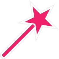 Magic Wand Vector Icon Style