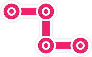 Cycle Chain Vector Icon Style