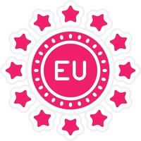 UE vector icono estilo