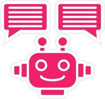 Chatbot Vector Icon Style