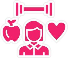 Health Conscious Vector Icon Style