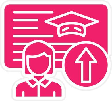 Advanced Coursework Vector Icon Style