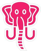 Mammoth Vector Icon Style