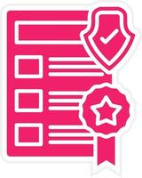 Privacy Policy Template Vector Icon Style