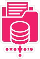 Data Storage Vector Icon Style