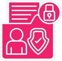 Sensitive Personal Data Vector Icon Style