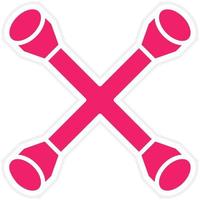 Cross Wrench Vector Icon Style