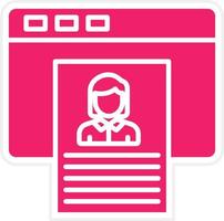 Personal Information Vector Icon Style