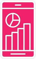 Mobile Analytics Vector Icon Style