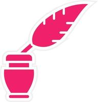 Feather And Ink Vector Icon Style