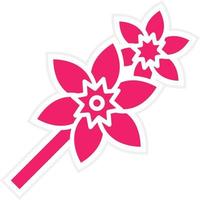 Delphinium Vector Icon Style
