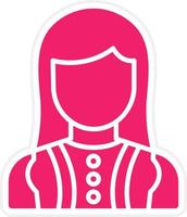 Actress Vector Icon Style