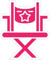 Director Chair Vector Icon Style