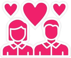 Relationship Vector Icon Style