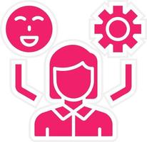 Stress Management Vector Icon Style