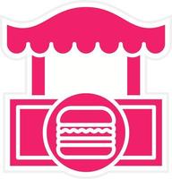 Burger Shop Vector Icon Style