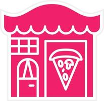 Pizza tienda vector icono estilo