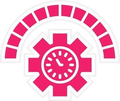 hora administración vector icono estilo